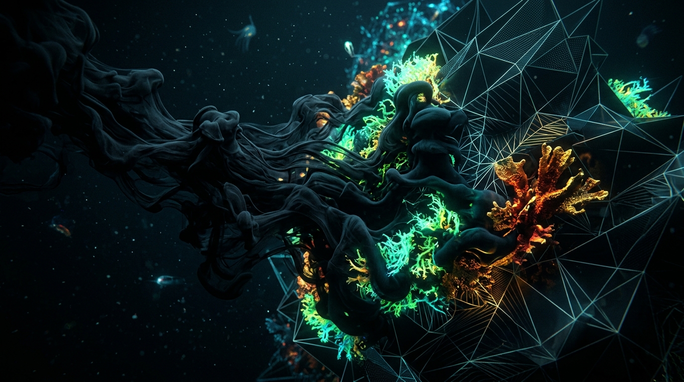 Deep Ink Background Texture